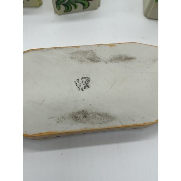 1930’s Made in Japan 6 Pc Condiment Tray S/P Relish Oil Vinegar Read - Picture 6 of 9